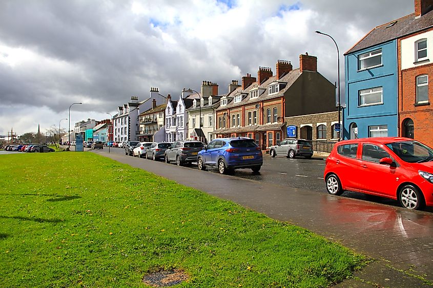 A street scene in Carrickfergus, Northern Ireland