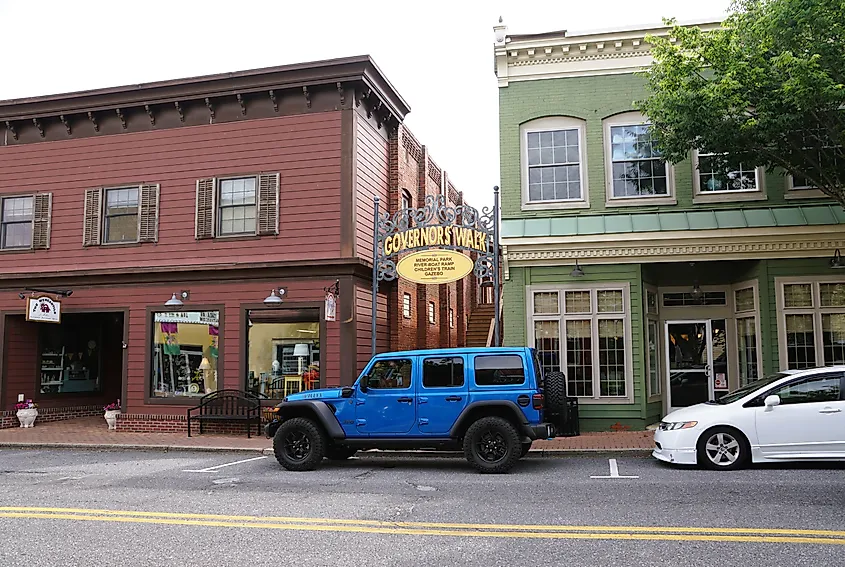 Downtown Milton, Delaware. 