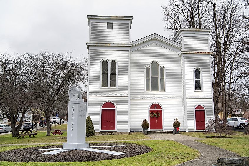 Historic church in Millerton, New York