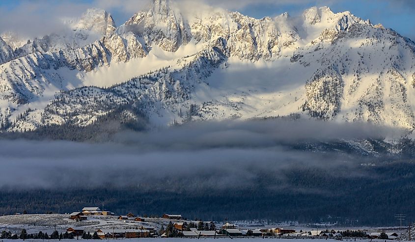 Stanley, Idaho on the banks of the Salmon River