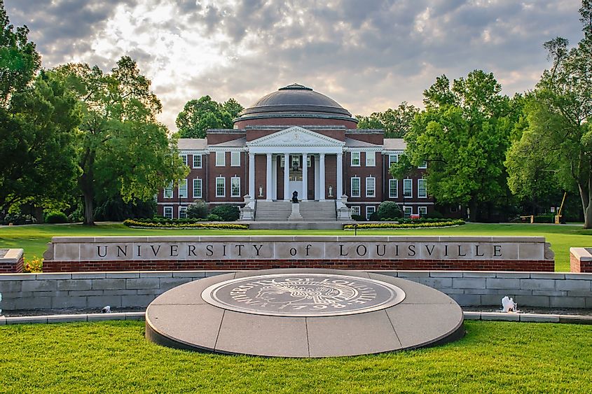 The University of Louisville in Louisville, Kentucky. 