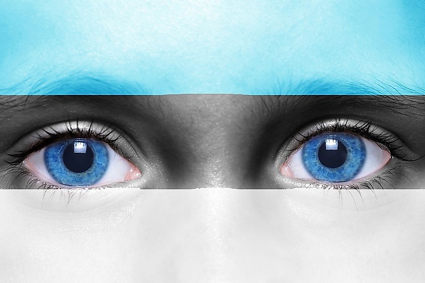 Estonian Woman With Blue Eyes 