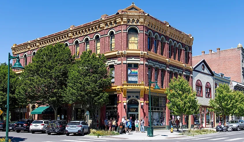 Historic building in downtown Port Townsend, Washington.