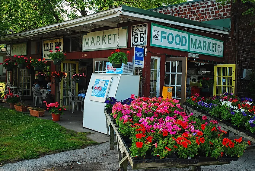The Eisler Brothers store in Galena, Kansas, located on Route 66