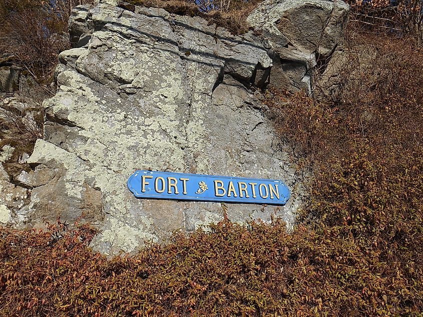 Fort Barton Site in Tiverton, Rhode Island