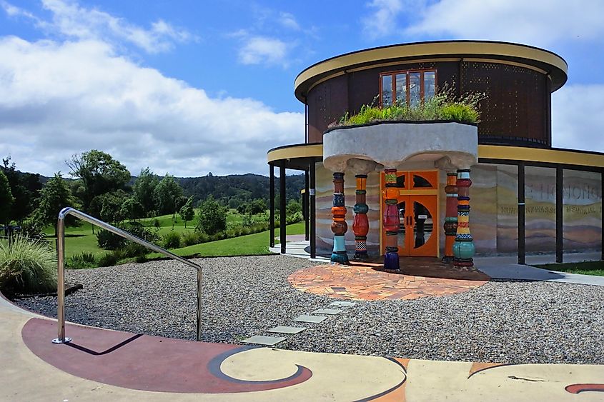 A memorial park in Kawakawa, New Zealand.