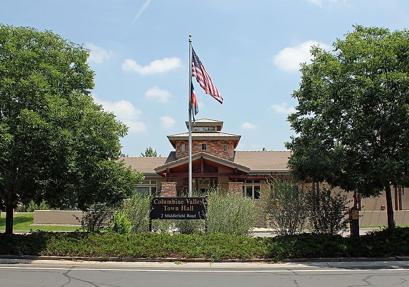 The town hall (city hall) of Columbine Valley, Colorado