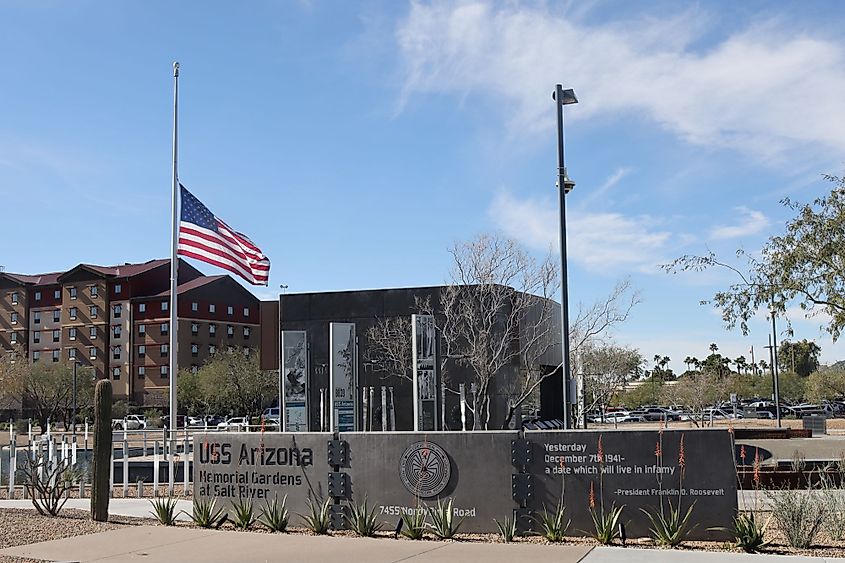 Built by Salt River Prima-Maricopa Indian Community, a memorial to the USS Arizona offers a chance to reflect on the history at Pearl Harbor