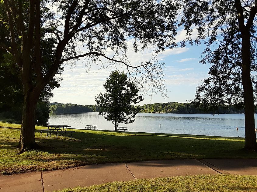 Silver Lake of the Pinckney Recreation Area, south Michigan