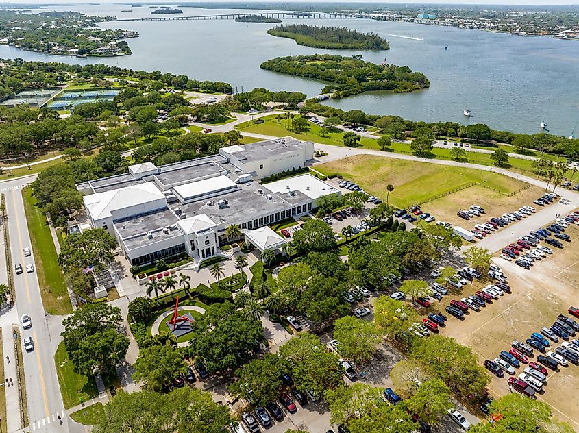 Aerial photo of Vero Beach Museum of Art