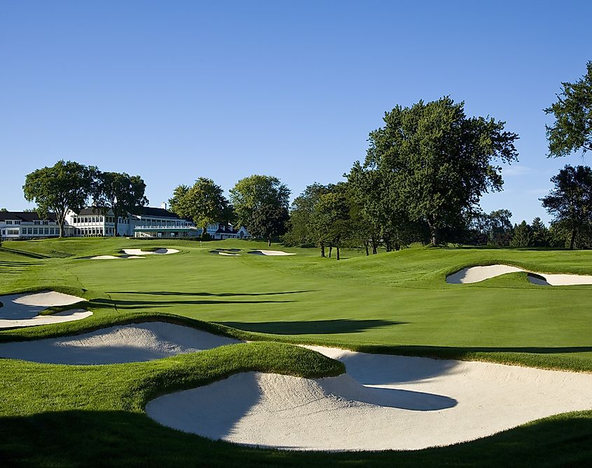 the South Course at the Oakland Hills Country Club in Bloomfield Hills, Michigan.
