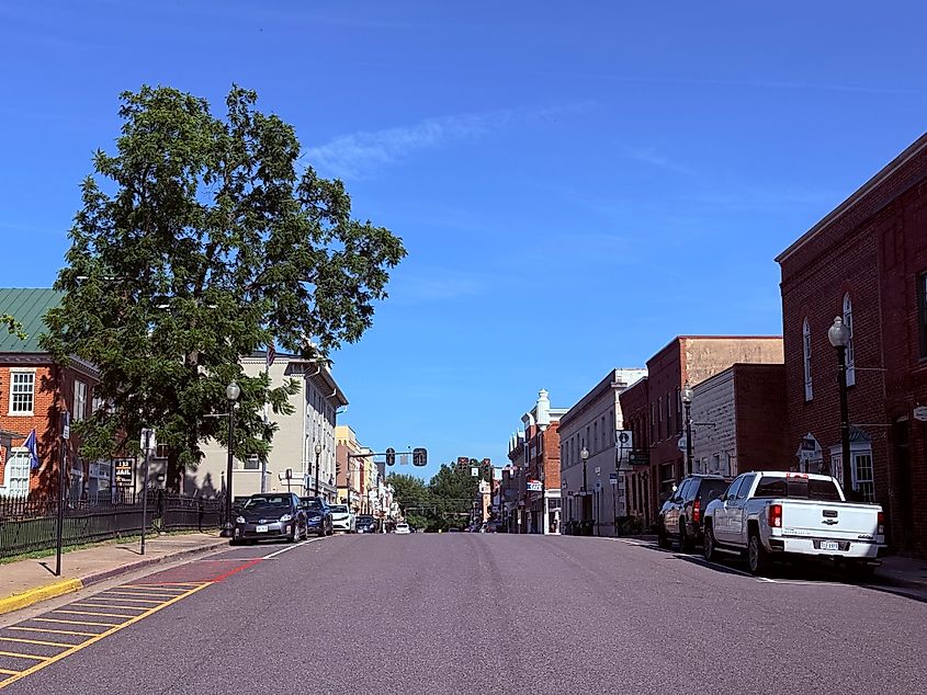 Downtown Culpeper, Virginia.