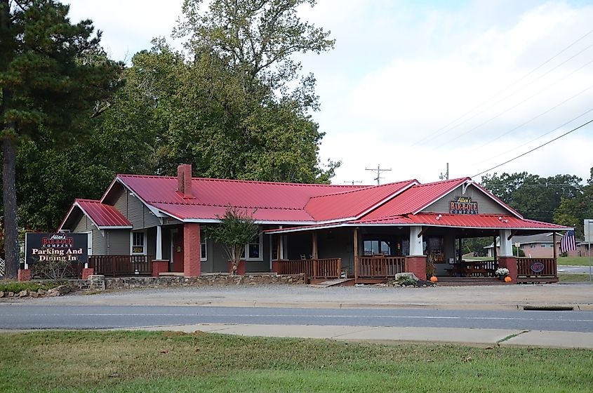 View of the C.E. Thompson General Store and House in Arkadelphia, Arkansas.