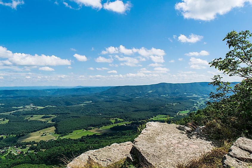 Wilburn Valley Overlook at Angel's Rest.