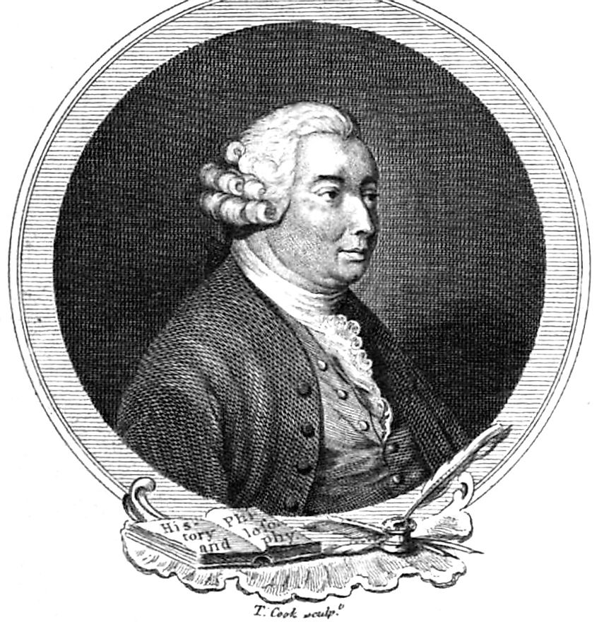 Portrait of David Hume from 'The Life of David Hume', written by David Hume and published in 1777