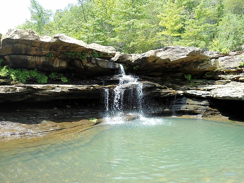 Kings River Falls in Madison County, Arkansas.