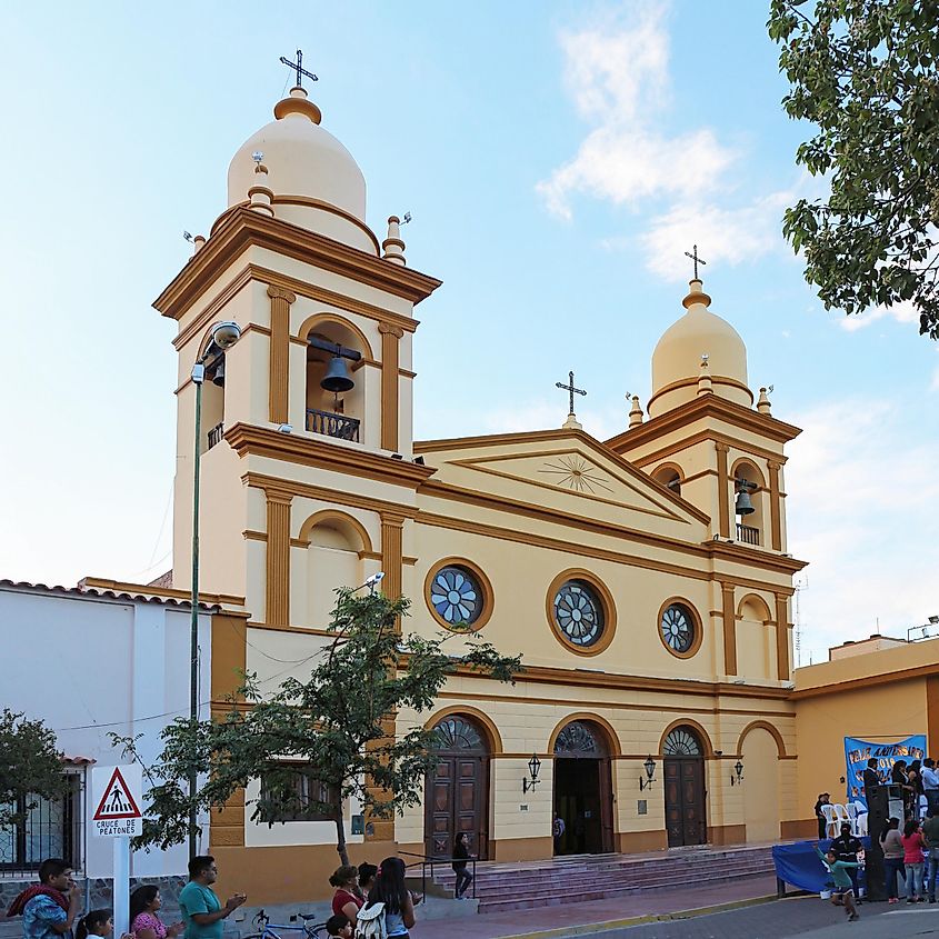Our Lady of Rose Cathedral in Cafayate, Argentina.