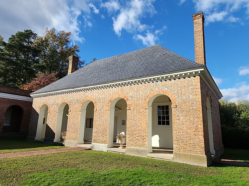 Historic courthouse in King William County, Virginia.