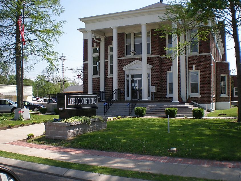 Lake County courthouse in Tiptonville, Tennessee, 