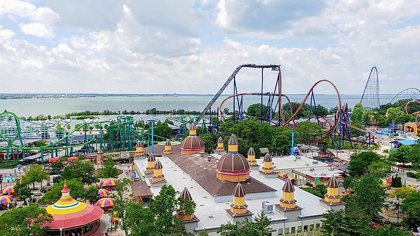 Cedar Point Amusement Park in Sandusky, Ohio.