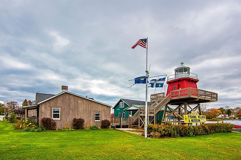 Rogers Street Fishing Village Museum in Two Rivers, Wisconsin, USA.