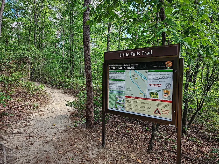 Little River Canyon National Preserve in Fort Payne, Alabama