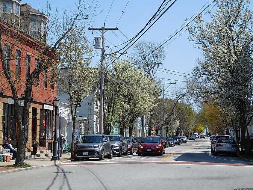 Downtown Wickford, Rhode Island.