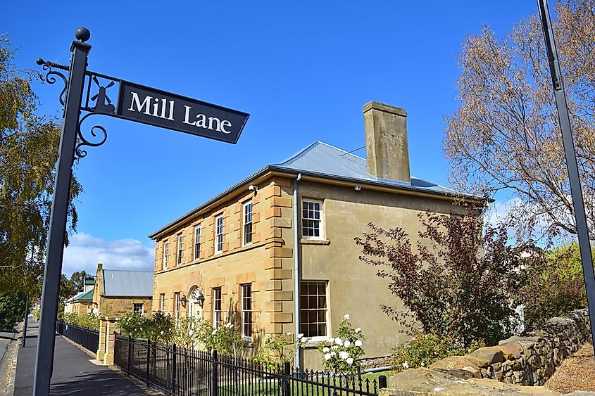 Callington Mill historical site in Oatlands, Tasmania.