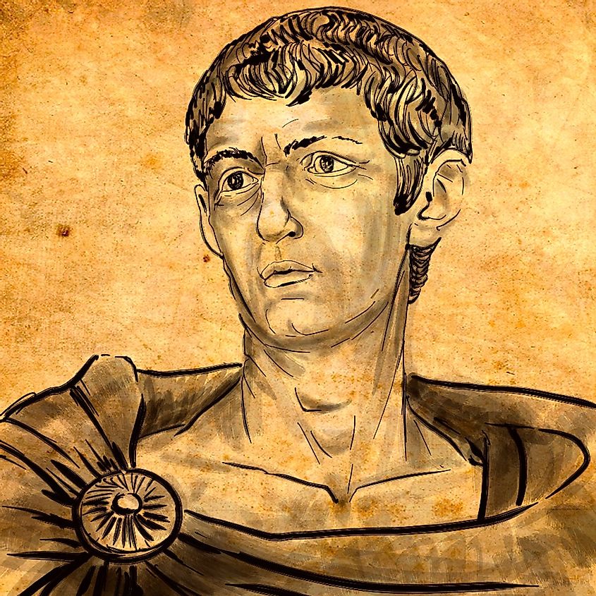 Roman Emperor Diocletian (Gaius Aurelius Valorous Diocletianus) was born on 22 December 244