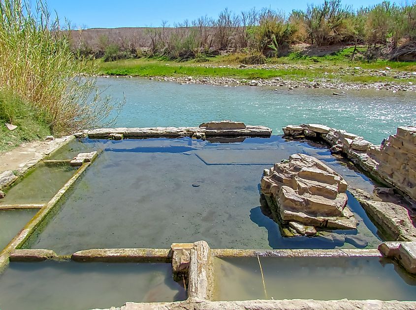 Big Bend National Park Hot springs were a former resort developed by J.O. Langford from 1909.