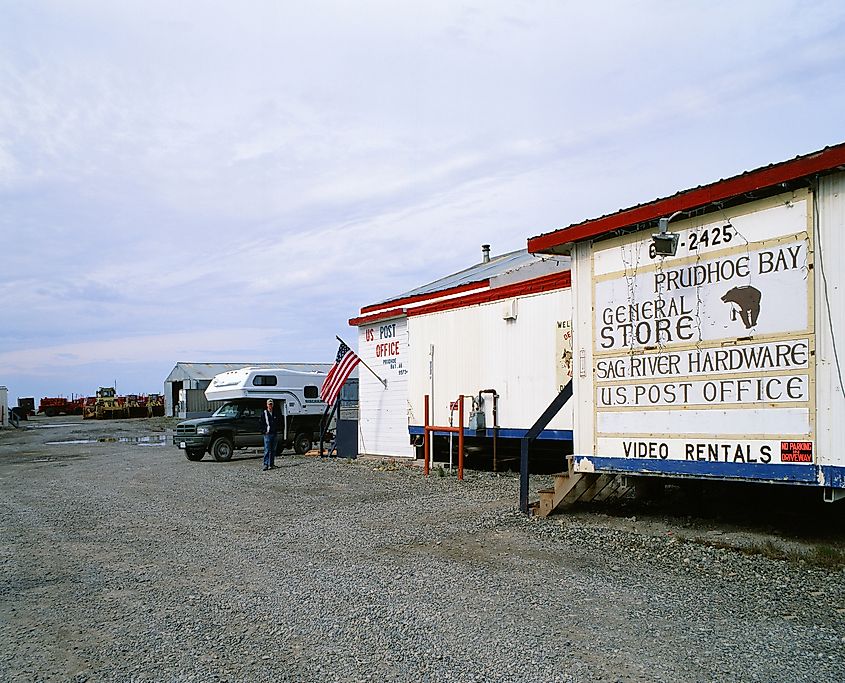 The Prudhoe Bay General Store at the end of the Dalton Highway in Deadhorse, Alaska.
