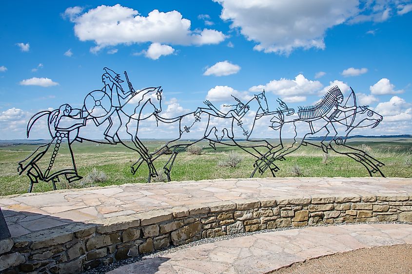 Battle Of Little Bighorn Site Near Garryowen in Montana.