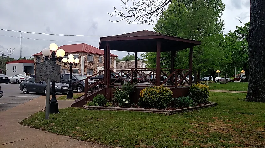 Courthouse grounds in Salem, Arkansas.