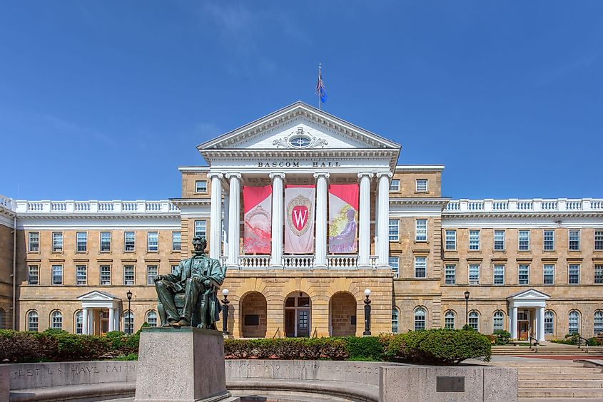 Bascom Hall on the campus of the University of Wisconsin in Madison, Wisconsin