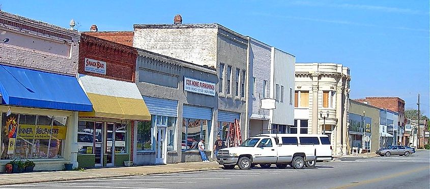 Commercial Historic District in Vidalia, Georgia