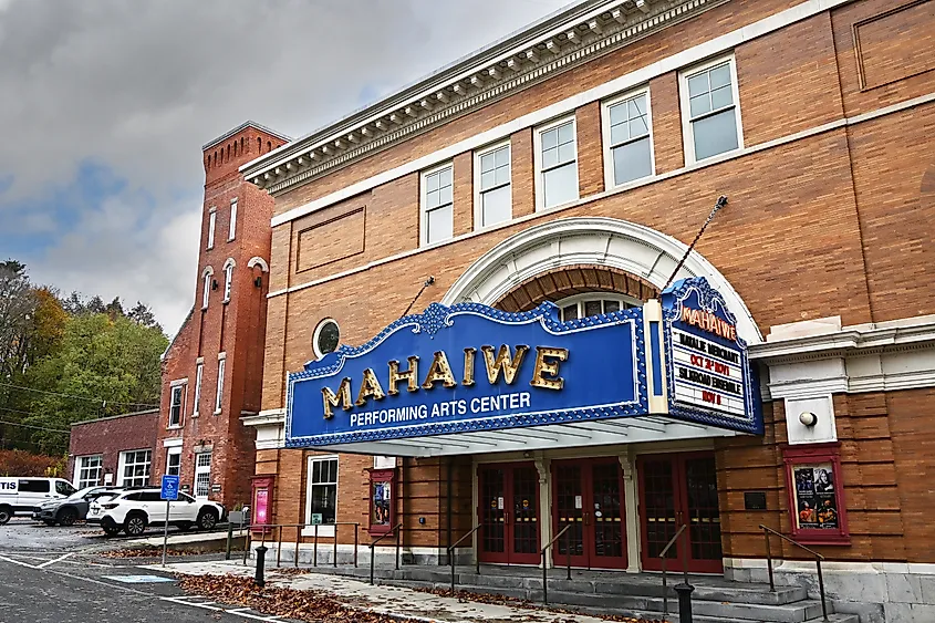 The Mahaiwe Performing Arts Center on Castle Street in Great Barrington, Massachusetts
