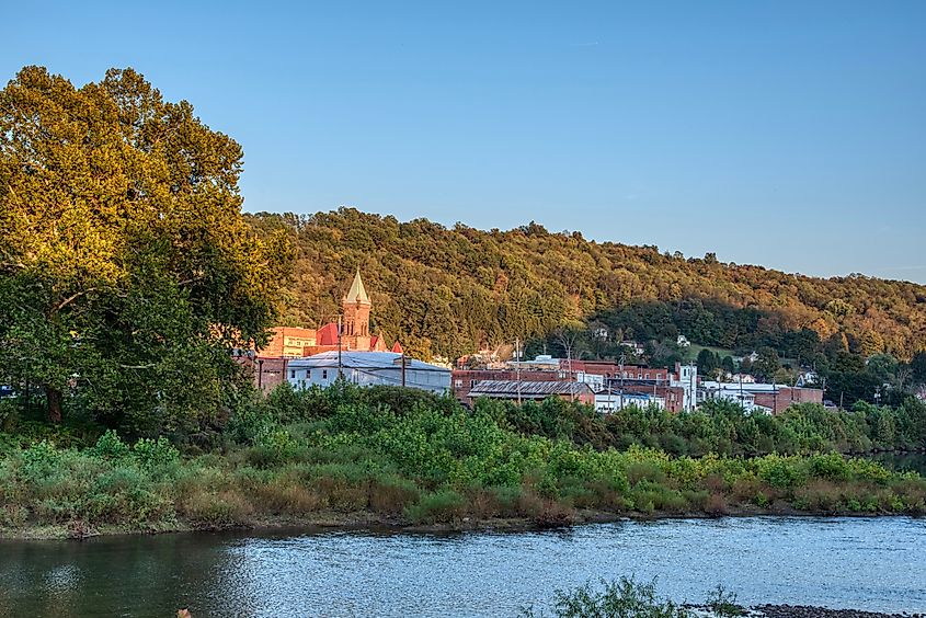 Philippi, West Virginia, at dawn.