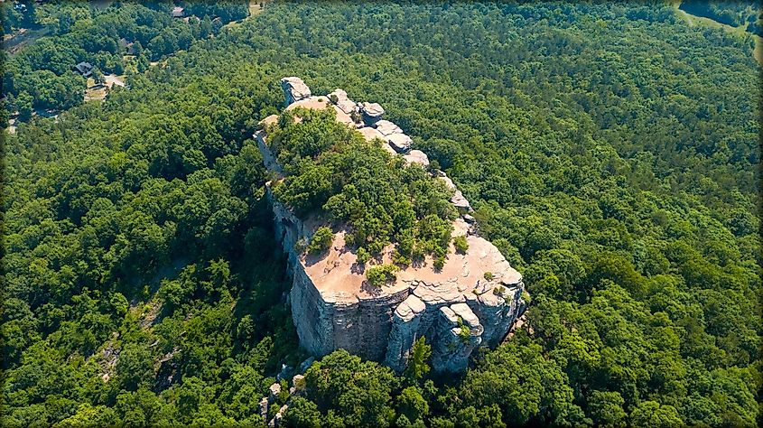 The Sugarloaf Mountain in Heber Springs, Arkansas.