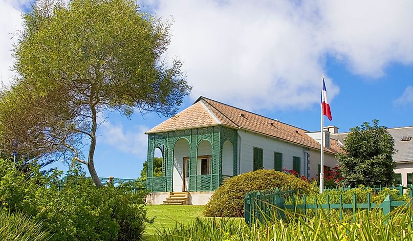 Longwood House which was the residence of Napoleon during his exile to St Helena