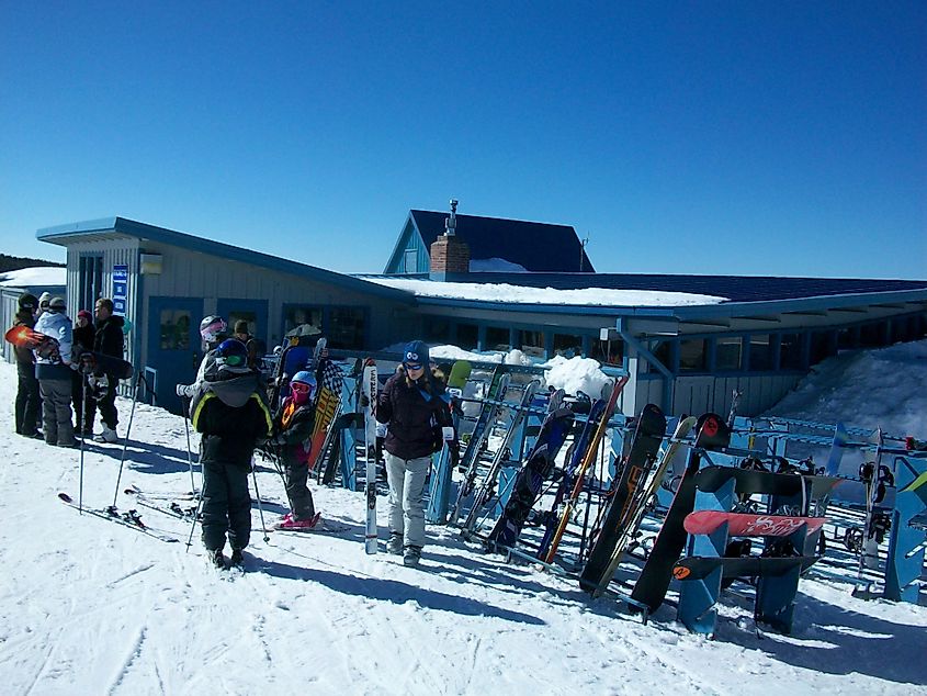 The lodge at Hogadon Ski Area, on Casper Mountain, Wyoming