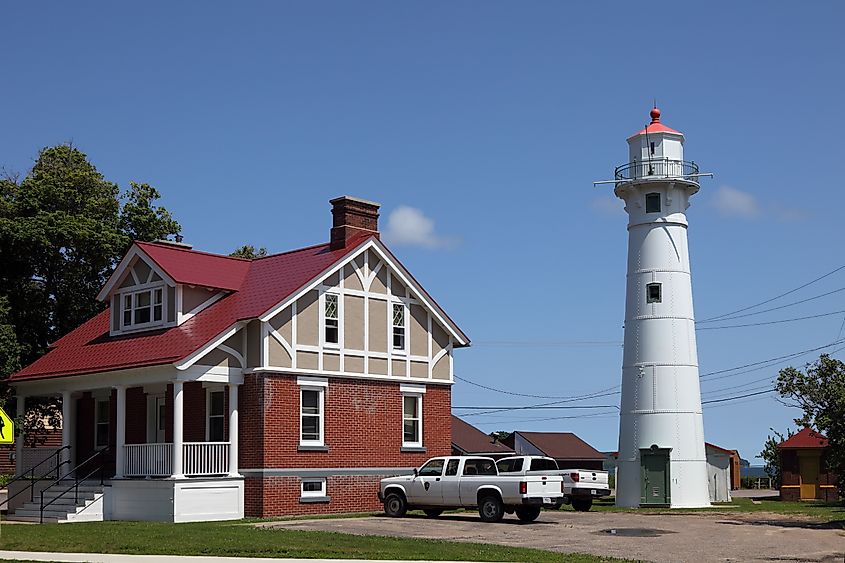 Munising Front Range Lighthouse, Munising, Michigan.
