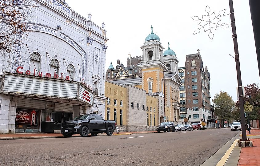 Historic townscape of Paducah, Kentucky. 