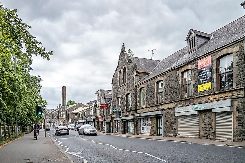 View of Sligo Road in Enniskillen, Northern Ireland.