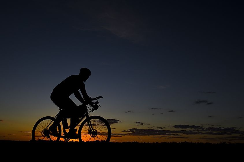 Cyclists in Andover can use the Arkansas River Bike Path.