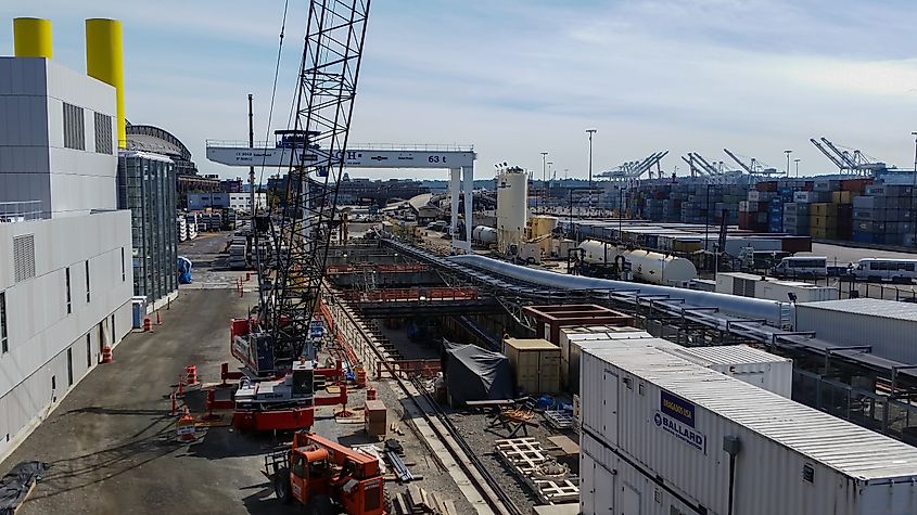 View of SR-99 Tunnel Construction