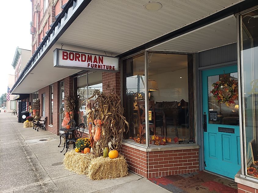 Along Main Street in Point Pleasant, West Virginia.