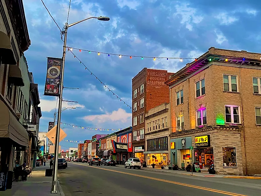 Main Street in Princeton, West Virginia.