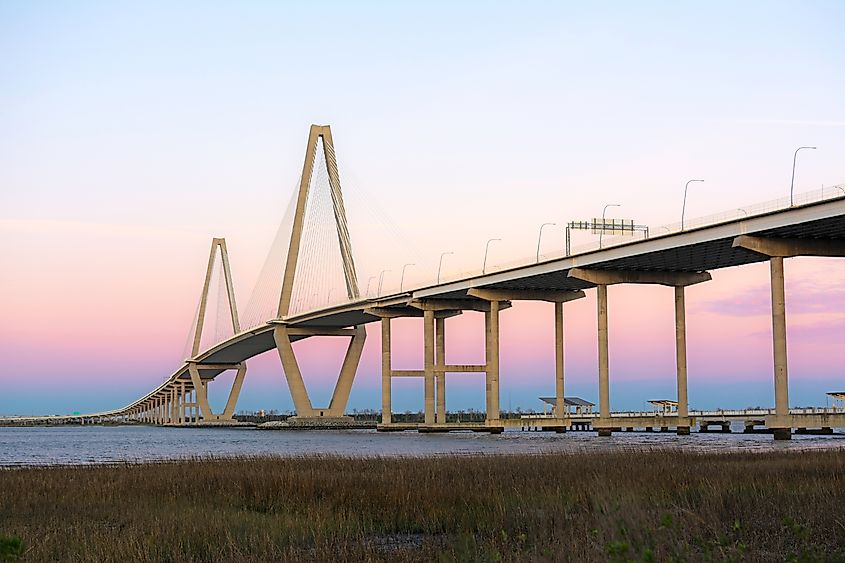 Cooper River Bridge on US Highway 17 between Charleston and Mount Pleasant.