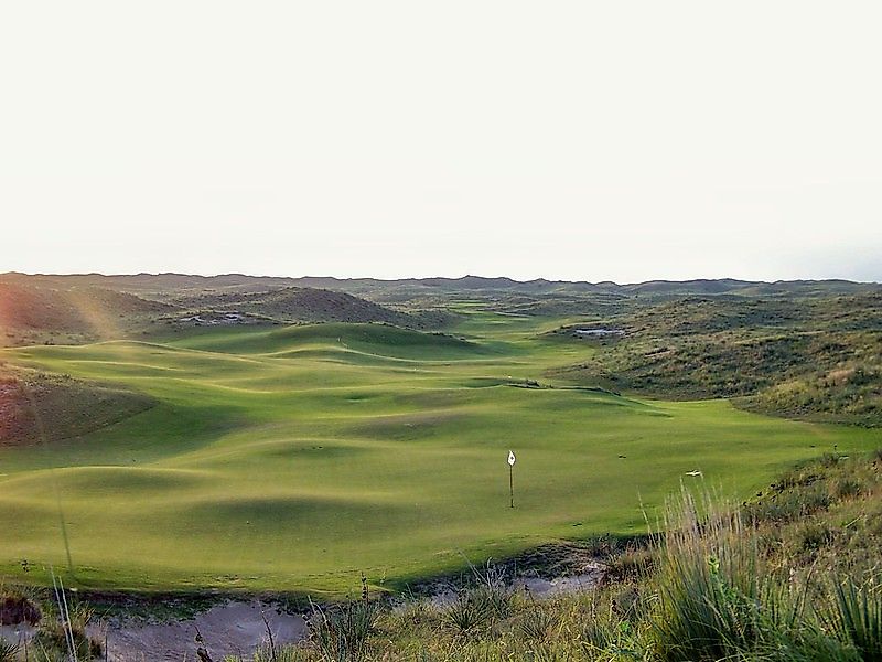 Ballyneal Golf Club at twilight