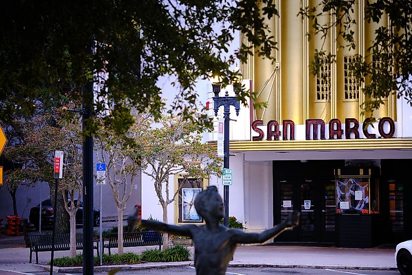 The San Marco Theatre in the San Marco Neighborhood of Jacksonville.